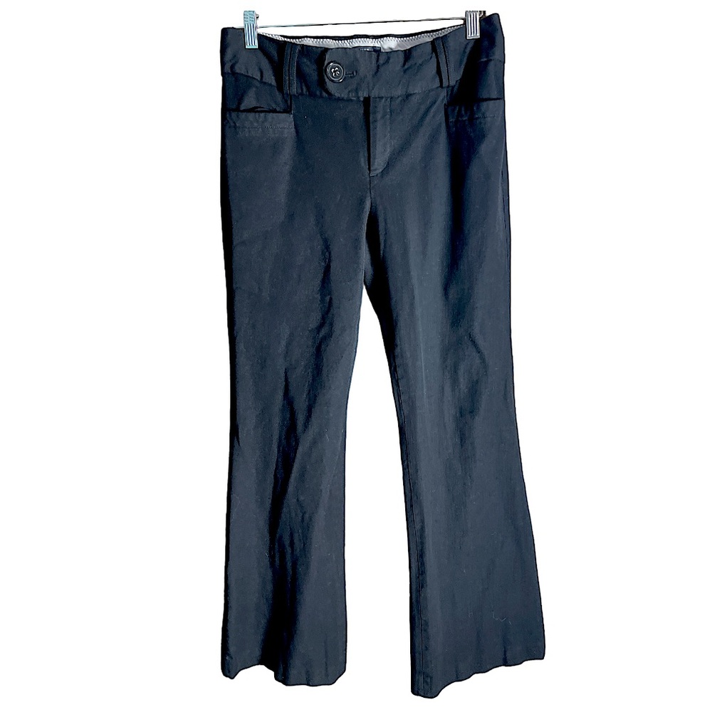Banana Republic Black Trouser No. 323 Martin‎ Fit Stretch Bootcut Pants 10